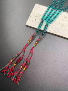 1pc Smooth Glossy 51 Beads Muslim Prayer Beads, Fashionable Dhikr Rosary - Multicolor - View 5