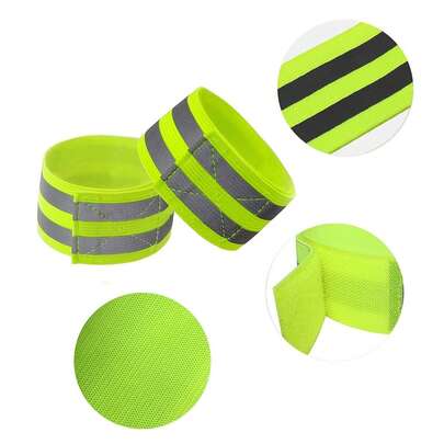 High Visibility Reflective Bands, Suitable For Wrist, Arm, Ankle And Leg, Designed For Safety During Night Walking, Cycling And Running