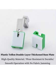 P950 Industrial Sewing Machine Adjustable Ruffler Foot - Heavy Duty Coated Steel Foot With Ergonomic Handle, Compatible With Lockstitch And Ruffling, Green Fabric Collecting Attachment For Precision Sewing, Durable Construction - A - View 7