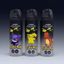 560ml Large Capacity Pokemon Water Bottle, Portable Sports Bottle, Perfect Gift - Purple - View 4