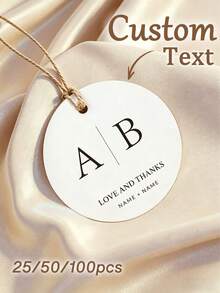 Personalized Customization Of Text, Circular Customization, Universal Blank Cards, Food, Gift Clothing, Clothing, Hang Tags, Labels, Certificates Of Conformity, Customized Logos - Multicolor - View 1