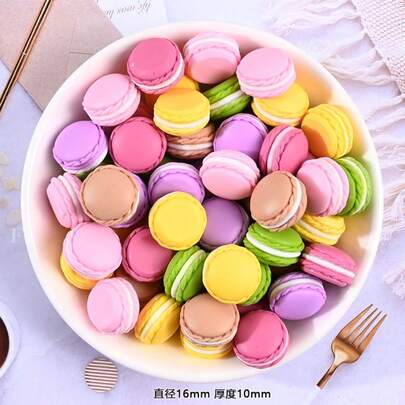 Simulated Food Toy Macarons, DIY Phone Case Accessories, Hair Clips, Refrigerator Stickers, Hole Shoes, Handmade DIY Accessories, Handmade Gifts DIY Accessories!Bag DIY Accessories.