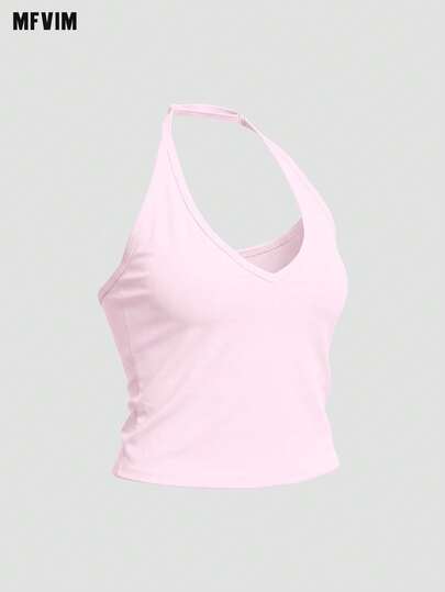  Áo thể thao cổ yếm mùa hè dành cho nữ MFVIM, áo tank top tập luyện thời trang, áo thể thao thường ngày thoáng khí và thoải mái cho chạy bộ, đạp xe, Pilates, Yoga, tập gym, áo ngực thể thao đa năng.