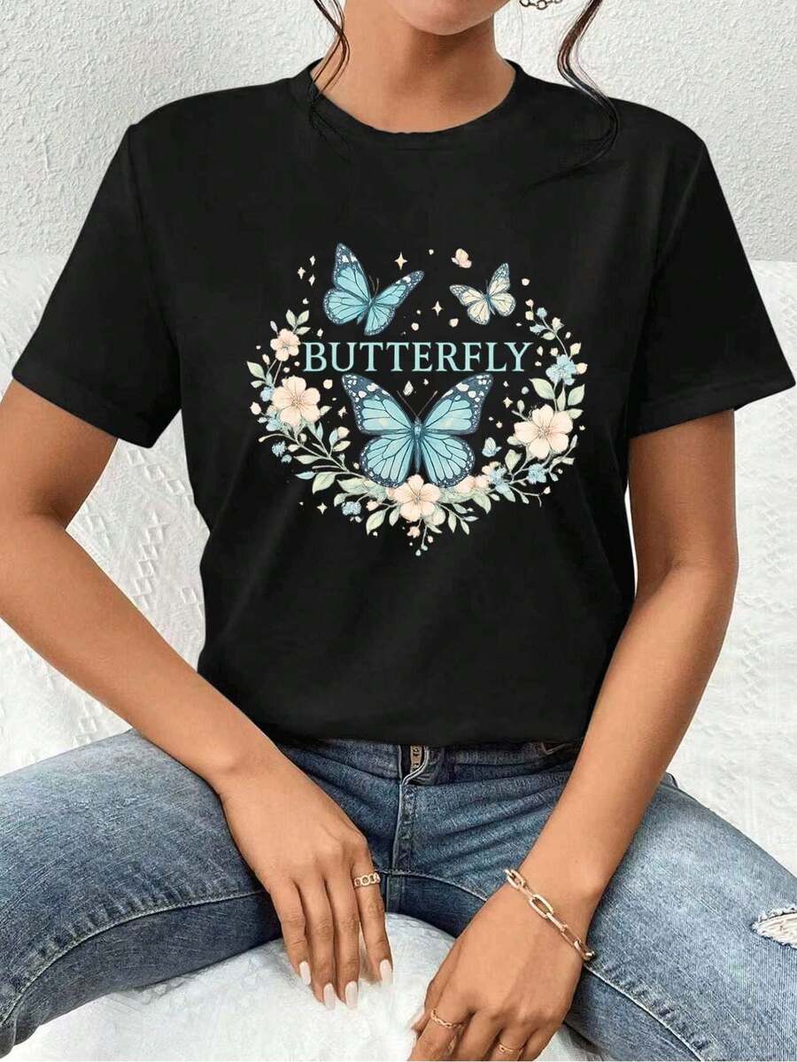 Women T-Shirts - Black - View 1