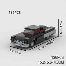 Super Racing Car Classic Building Block Car Model Toy Set, Children's Educational Creative Toy, Suitable As Birthday, Halloween, Christmas Gift, Home Decor And Collection, Affordable Gift - Model - View 7