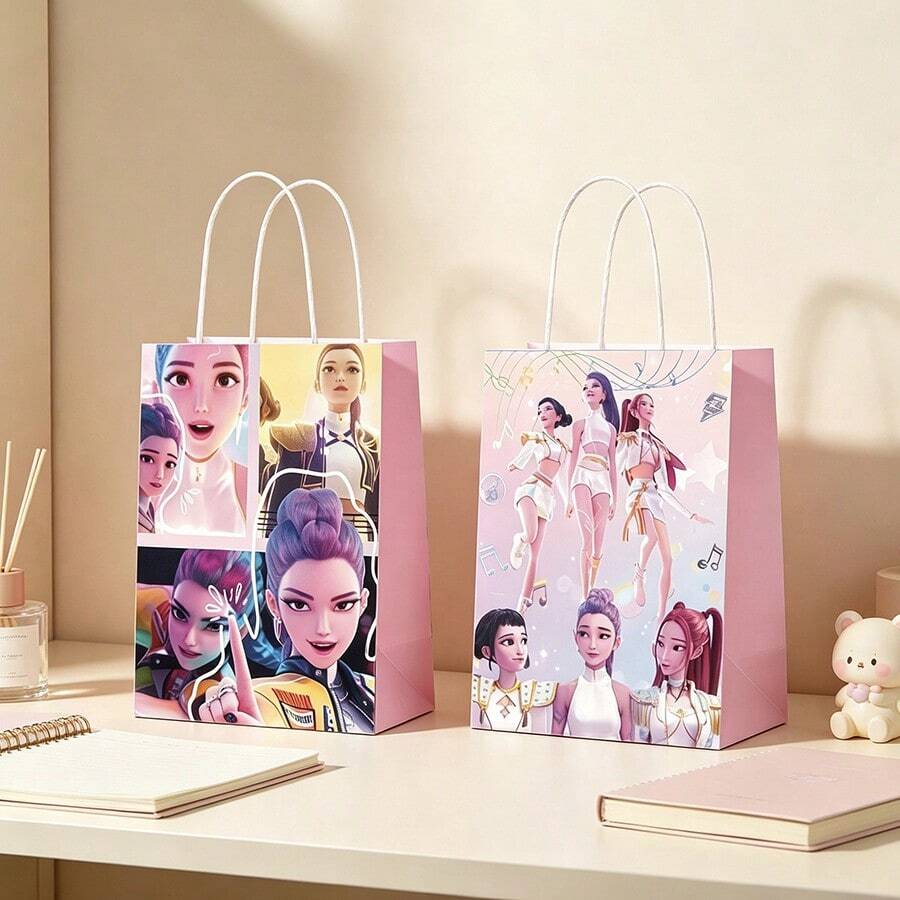 主题礼品袋,印有团体图案,适合装周边商品和收藏品,是粉丝的理想之选。随机发货。 - 彩色 - 查看 1