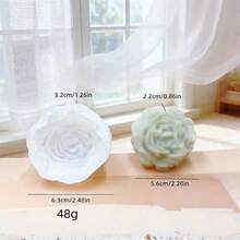Large 3D Peony Flower Candle Silicone Mold, DIY Medium & Small Lotus Flower Handmade Soap Resin Plaster Home Decor Mold - Flowers - View 5