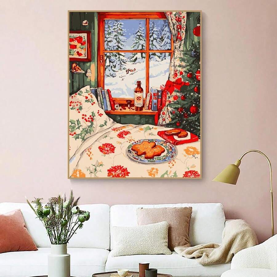 24 Colors Digital Oil Painting By Numbers Handmade Acrylic Paint By Number Creative Hobbies DIY Kit For Adults Arts And Crafts Home Decoration Modern - Style 8 - View 1