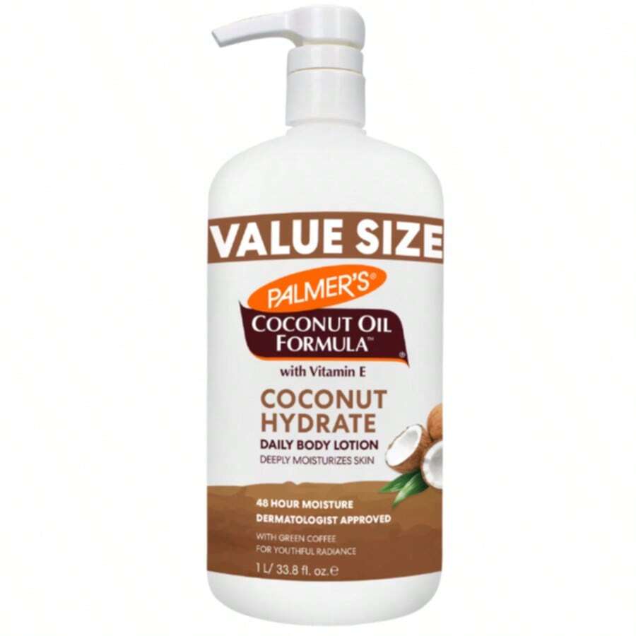 Loción corporal de fórmula de aceite de coco de Palmer's para piel seca 33.8 Fl Oz Loción corporal hidratante de hidratación profunda - Loción - Ver 1