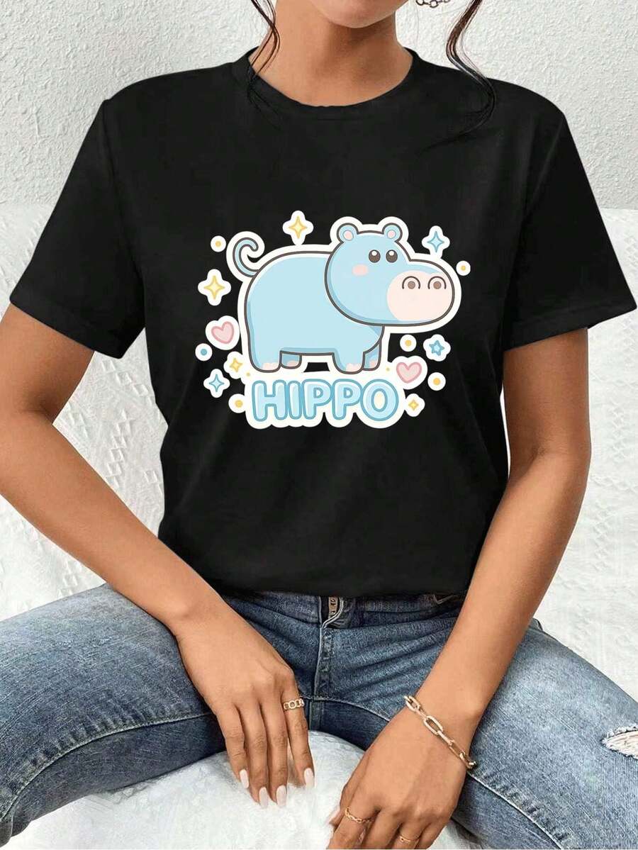 Women T-Shirts - Black - View 1