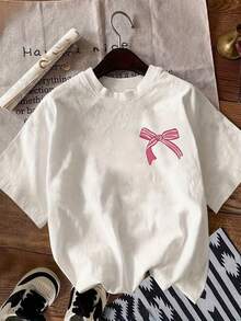 Women T-Shirts - [White] - View 8