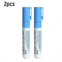 2pcs/Set Thermal Privacy Protection Eraser, White Pen Tip, Safety Privacy Protection, Portable , Large Capacity, Blue Cap Design, Suitable For Bank Cards, Phone Bills, Courier Labels And Office Use - Sets - View 9