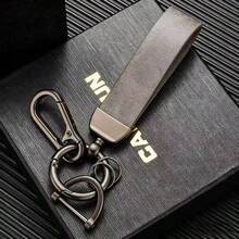 Móc khóa thời trang tối giản sáng tạo, dây đeo cổ tay sành điệu, phụ kiện móc khóa da PU cao cấp phong cách retro. - nhiều màu - Xem 7