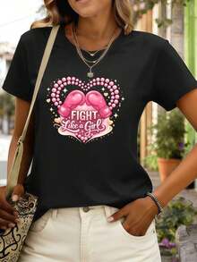 Women T-Shirts - Black - View 1