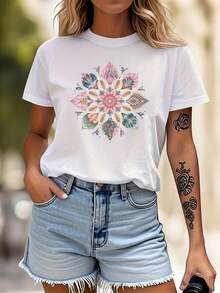 Women T-Shirts - [White] - View 2