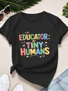 Women T-Shirts - Black - View 2