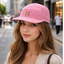 Anth Co Five Panel Original Cap With Velvet Brim - Rosa - Ver 5
