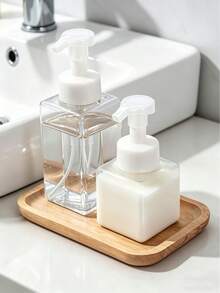 1 pezzo Bottiglia in schiuma riutilizzabile, Bottiglia a pressione manuale, Dispenser di sapone in schiuma, Adatto per detergente per il viso, Lavaggio delle mani, Shampoo, Residui di sapone, Stoccaggio in bagno, Bagnoschiuma, Dimensioni portatili - bottiglia schiumogena - Visualizzare 10