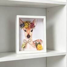 1pc 8x10 Inch White Wooden Shadow Box Frame, 3cm Deep 3D Blank Frame For Art Display, Handmade DIY Craft Frame, Suitable For Home, Office, Mother's Day, Easter, Graduation Gift - 1pc White Wooden Frame - 10 Inches - View 6