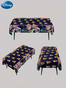 3PCS Disney Official Licensed Buzz Lightyear Woody Tablecloth Cute Cartoon Anime Peripheral Decoration Party Decoration Photo Background Decoration Prop - Style - View 4