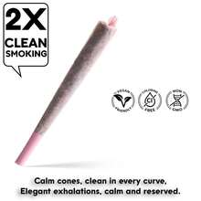 ZAPWRAP 100pcs Pink Raw Pulp Rolling Paper, 108mm Extra Large Slow Burning Pre-Rolled Cones, Suitable For Daily And Party Use - View 6