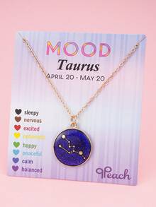 Creative 1pc Temperature Sensitive Color Changing 12 Zodiac Pendant Necklace, Suitable For Children, Best Friends And Friends Holiday Gift - Multicolor - View 11
