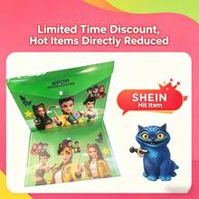 4pcs Witch Hunting Squad, Demon Hunting Squad, Ghost Hunting Squad K-Pop Girl Group Cartoon Theme File Folders/Document Organizers, For File Classification, Featuring Cool & Fashionable Girl Group Character Designs, Suitable For School And Office File Storage - Multicolor - View 4