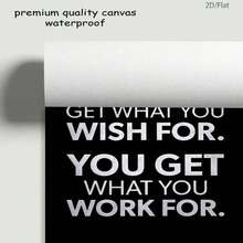 One Inspirational Quote "What You Get Is Not What You Wish For, But What You Strive For." - Canvas Art Printed Poster, Modern Wall Art Decoration Picture, Suitable For Decoration In Living Room, Bathroom, Dining Room, Kitchen, Office, Bedroom - Multicolor - View 6