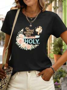 Women T-Shirts - Black - View 1