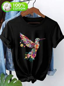 Women T-Shirts - Black - View 1