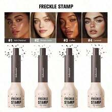 Lakerain Natural Realistic Stamp Freckle Pen, Freckle Tone, Sunburn Tone, Waterproof & Long-Lasting, Versatile, Fashion Women Makeup Brand, Cosplay Cosmetics Lashes - 1#白蠟栗 - 查看 9