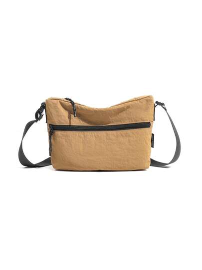 1pc Nylon Solid Color Shoulder Bag, Fashionable Lightweight Crossbody Bag For Women, Daily Use