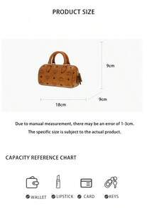 Mcm Ella Visetos Printed Women's Single Shoulder Crossbody Handbag MWBESEA01CO001 - 干邑色MWBESEA01CO001 - 查看 11