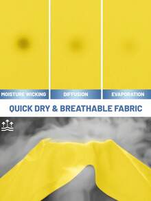 Cavva Men's UPF 50+ Sun Protection Short Sleeve T-Shirt Quick Dry Breathable Rash Vest Tee For Outdoor - Amarillo - Ver 7