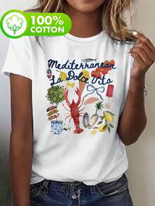 Women T-Shirts - [White] - View 12