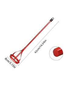 1pc Heavy-Duty Hex Shank Paint Mixer , Hexagonal Shaft Paint Mixing Rod,Multi-Purpose Mixing Paddle For Epoxy Resin, Plaster, Cement Mortar & Grout ,Gypsum Coating Mixer - Durable Construction Tool For Easy Mixing Applications, High-Performance Electric Drill Accessories, Multifunctional Building Tool Accessories - A - View 4