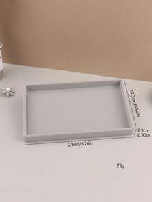 1pc/4pcs/6pcs Drawer Style Jewelry Organizer Box, Velvet Jewelry Display Tray, Elegant Jewelry Stand, Portable Ring Earring Necklace Storage Tray - Shape - View 2