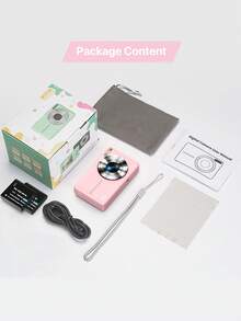 Nicamery Digital Camera, FHD 1080P Portable Youth Camera 44MP Point-And-Shoot Digital Camera, 16x Zoom, Lanyard, Small Camera Gift, Suitable For Beginners [This Link Does Not Include Memory Card, Need To Purchase Separately] - Pink - View 9