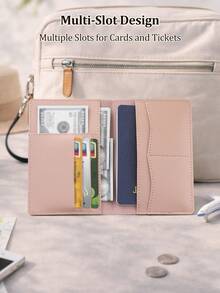 Ayotu Funda de pasaporte personalizada y divertida, organizador de documentos de viaje personalizado, portapasaporte suave, bolsa de almacenamiento de pasaporte y boletos, plegable, portátil y multifuncional, adecuada para viajes de vacaciones y desplazamientos diarios, regalo ideal para viajes en equipo, familia y amigos, opción perfecta para el Día de San Valentín - Multicolor - Ver 4