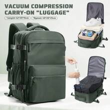 Foldable Travel Laptop Backpack, Airplane Approved, Unisex Travel Bag, 14-Inch Notebook Business Computer Backpack, Waterproof Large Capacity Backpack, Weekend Bag, Black - Multicolor - View 22