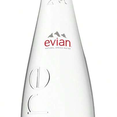  Evian Natural Spring Water, 11.2oz Glass Bottle (Pack Of 10, Total Of 112 Oz)