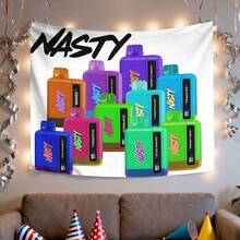 A Soft And Skin-Friendly Tapestry Featuring The Nasty Flavored Vape Product, Perfect For Everyday Use As A Unique Decoration. The Colors Are Durable And Won'T Fade Over Time - 彩色 - 查看 1