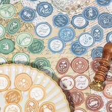 20pcs/Pack Embossed Wax Seal Stickers, Suitable For Scrapbooking, Diaries, Envelopes, Photo Albums, Office Supplies, Calendars, Personal Planners, Paper Crafts Decoration - A - View 11