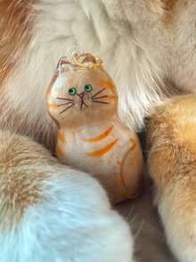 定制猫狗毛发收纳吊坠，可爱猫毛收纳盒，钥匙扣吊坠，包包配饰，吊坠礼品，送给猫狗爱好者的理想礼物 - 彩色 - 查看 5