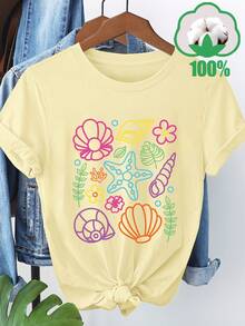 Women T-Shirts - [White] - View 4