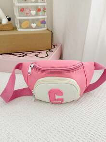 1pc This Stylish, Color-Blocked, Adorable Mini Waist Bag Features A Unique Design Suitable For Various Occasions. Versatile And Versatile, It'S Perfect For Outdoor Activities, Playtime, Commuting, And More, Making It The Perfect Gift For Teenagers. - Multicolor - View 7