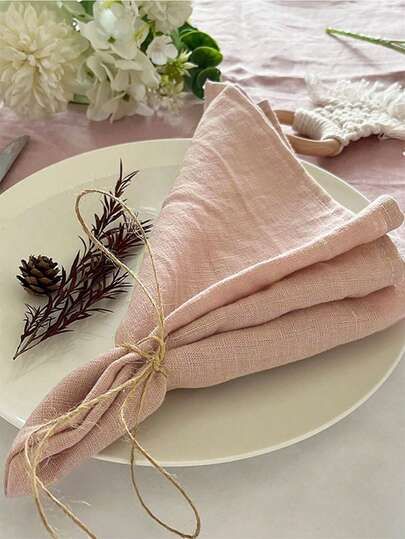 Nordic Modern Simple Wedding Party Daily Decoration Crinkle Cloth Napkin, Dining Decoration Bib Cloth, Cup Wipe Cloth, Napkin