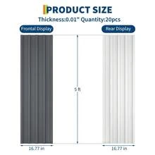 BouPower Heavy Duty Corrugated Galvanized Steel Roofing Panels – Weatherproof & Rust-Resistant Metal Sheets For Carports, Outbuildings, Patios – Sturdy, Easy-To-Install Roof And Wall Cladding - Gray 5ft (60.63x16.77inch) - View 3