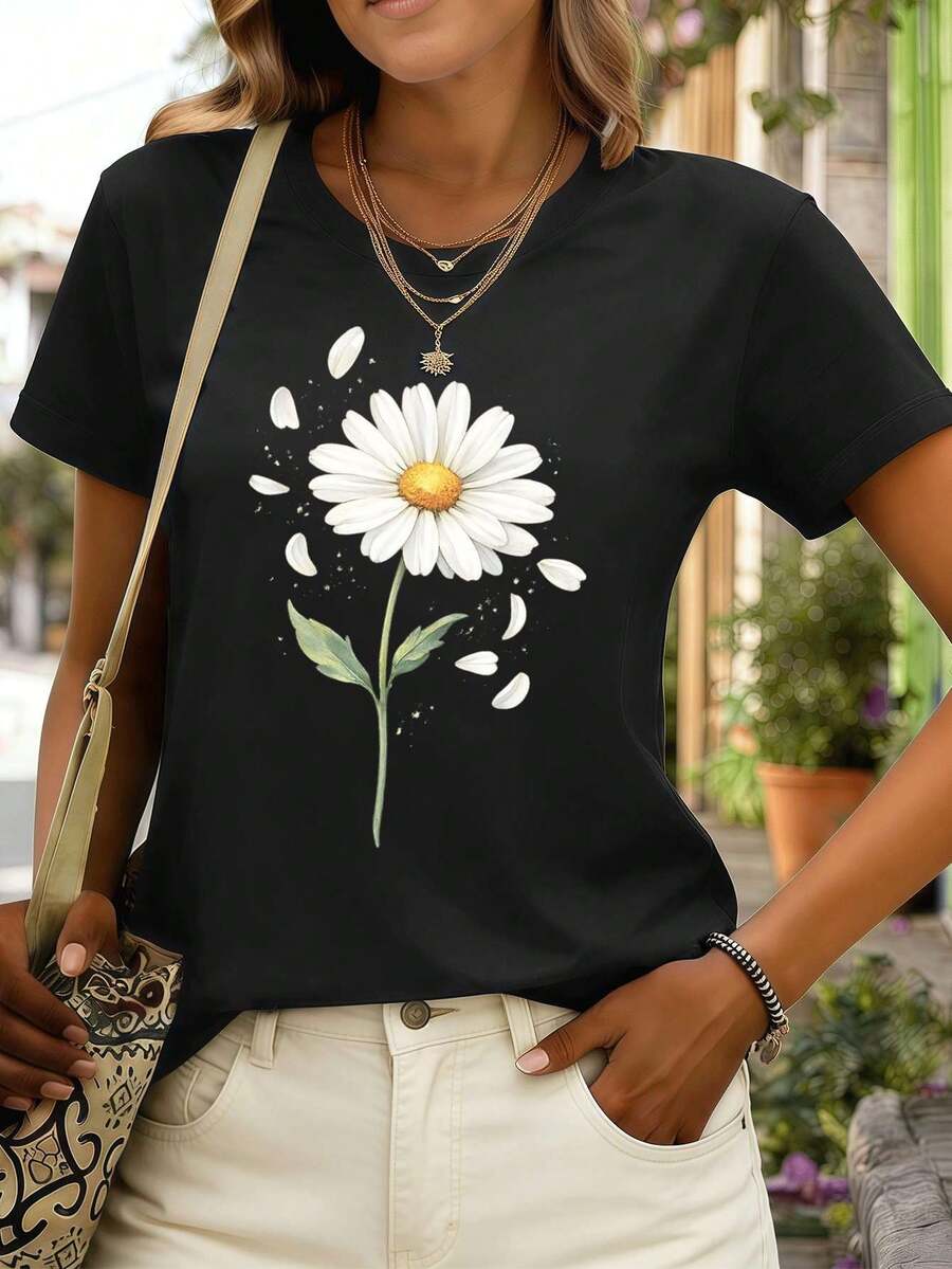 Women T-Shirts - Black - View 1