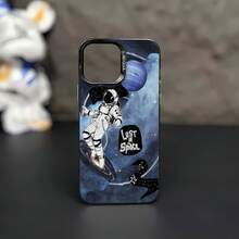 Funda para móvil con diseño de astronauta perdido en el espacio, compatible con fundas para Samsung, Apple, VIVO, OPPO, , ,  y Honor. Fabricada en TPU, ofrece protección contra golpes y caídas. Un regalo ideal para amigos y familiares. - Negro - Ver 6
